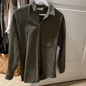 Treasure & Bond Olive Button Down Shirt